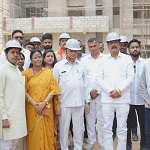 कैबिनेट मंत्री श्री लखनलाल देवांगन ने निर्माणाधीन मेडिकल कॉलेज का किया निरीक्षण