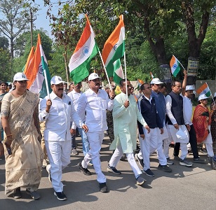 एक राष्ट्र, श्रेष्ठ राष्ट्र का मंत्र लेकर निकली ‘एकता यात्रा’ कोरबा में राष्ट्रभक्ति का दिखा अद्भुत नजारा