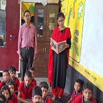 एकल शिक्षकीय विद्यालय पठियापाली में हुई शिक्षिका की पदस्थापना