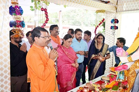 निगम की कर्मशाला व डब्ल्यू.टी.प्लांट में भगवान विश्वकर्मा की हुई पूजा अर्चना