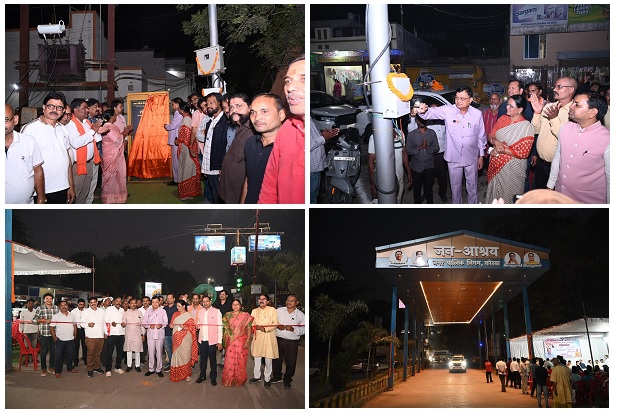 सीएसईबी चौक में वेटिंग शेड का उद्योग मंत्री श्री लखनलाल देवांगन ने किया लोकार्पण, तीन प्रमुख मार्गों पर 195 स्ट्रीट लाइटों से बढ़ेगी रोशनी