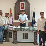 कोरबा जिले के प्रगतिशील मत्स्य कृषकों का अध्ययन भ्रमण सफल, कलेक्टर से की मुलाकात