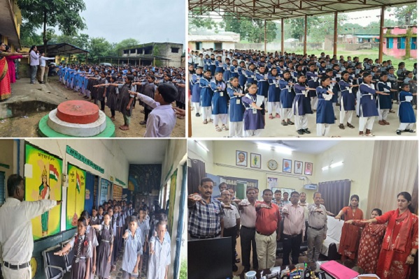 कोरबा जिले में साक्षरता पखवाड़ा प्रारंभ, पहले दिन दिलाई गई साक्षरता की शपथ