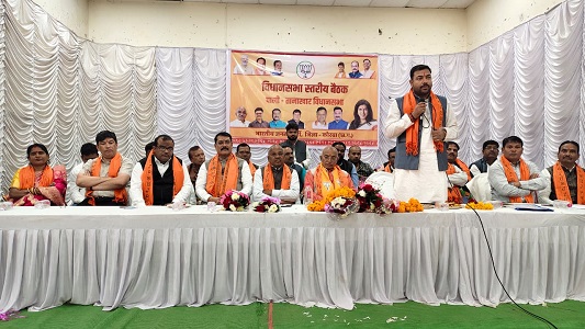 कटघोरा–पाली तानाखार विधानसभा स्तरीय बैठक में संगठन को धार, चुनावी रणनीति पर मंथन