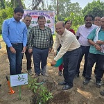 सेवा संकल्प अभियान के तहत डीएसपीएमटीपीएस में लगाए गए औषधीय पौधे