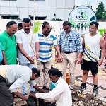 एक पेड़ माॅं के नाम अभियान अंतर्गत सियान सदन के समीप किया गया वृक्षारोपण