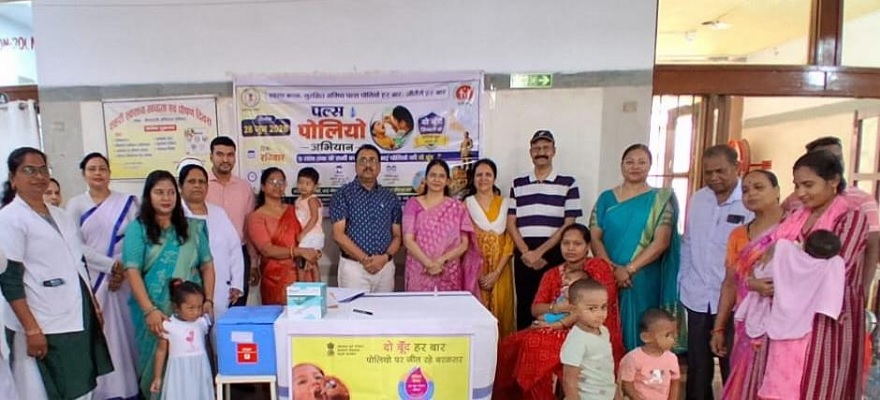 कोरबा पश्चिम में 191 बच्चों को पिलाई गई पोलियो की खुराक