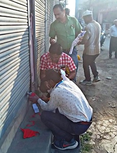 बकाया कर राशि जमा न करने का नतीजा, निगम के 03 बडे़ बकायादारों की प्राॅपटी को किया गया सील