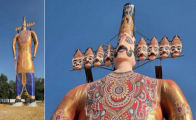 लाल मैदान दशहरा उत्सव में 120 फीट ऊंचे रावण पुतले का होगा दहन, आसमानी आतिशबाजी होगा आकर्षण का केंद्र