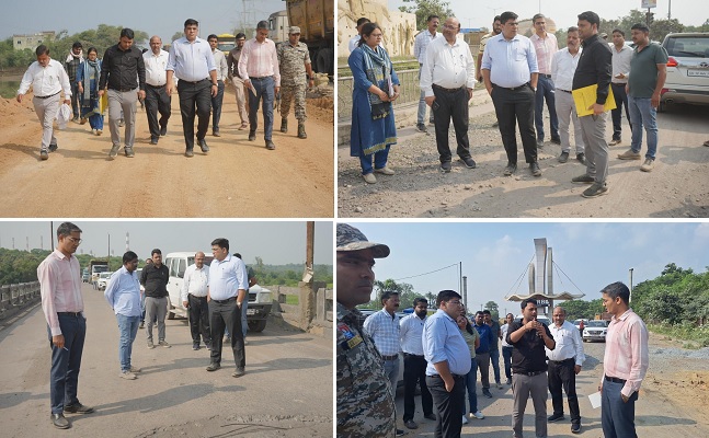 नागरिकों का आवागमन सुरक्षित और सुगम बनाने के लिए कलेक्टर ने किया सड़कों - पुलों का निरीक्षण
