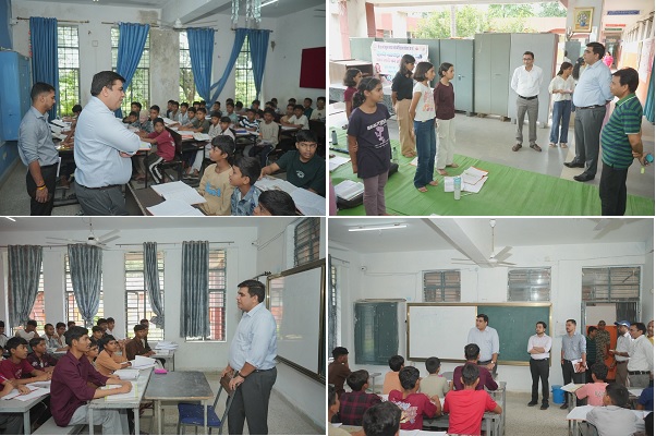 जवाहर नवोदय विद्यालय छुरी में कलेक्टर श्री कुणाल दुदावत ने विद्यार्थियों से किया संवाद