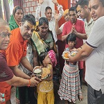 हर-हर महादेव के जयघोष से गूंजा कनकेश्वर धाम, विशाल भंडारे में हजारों शिवभक्तों ने ग्रहण किया महाप्रसाद